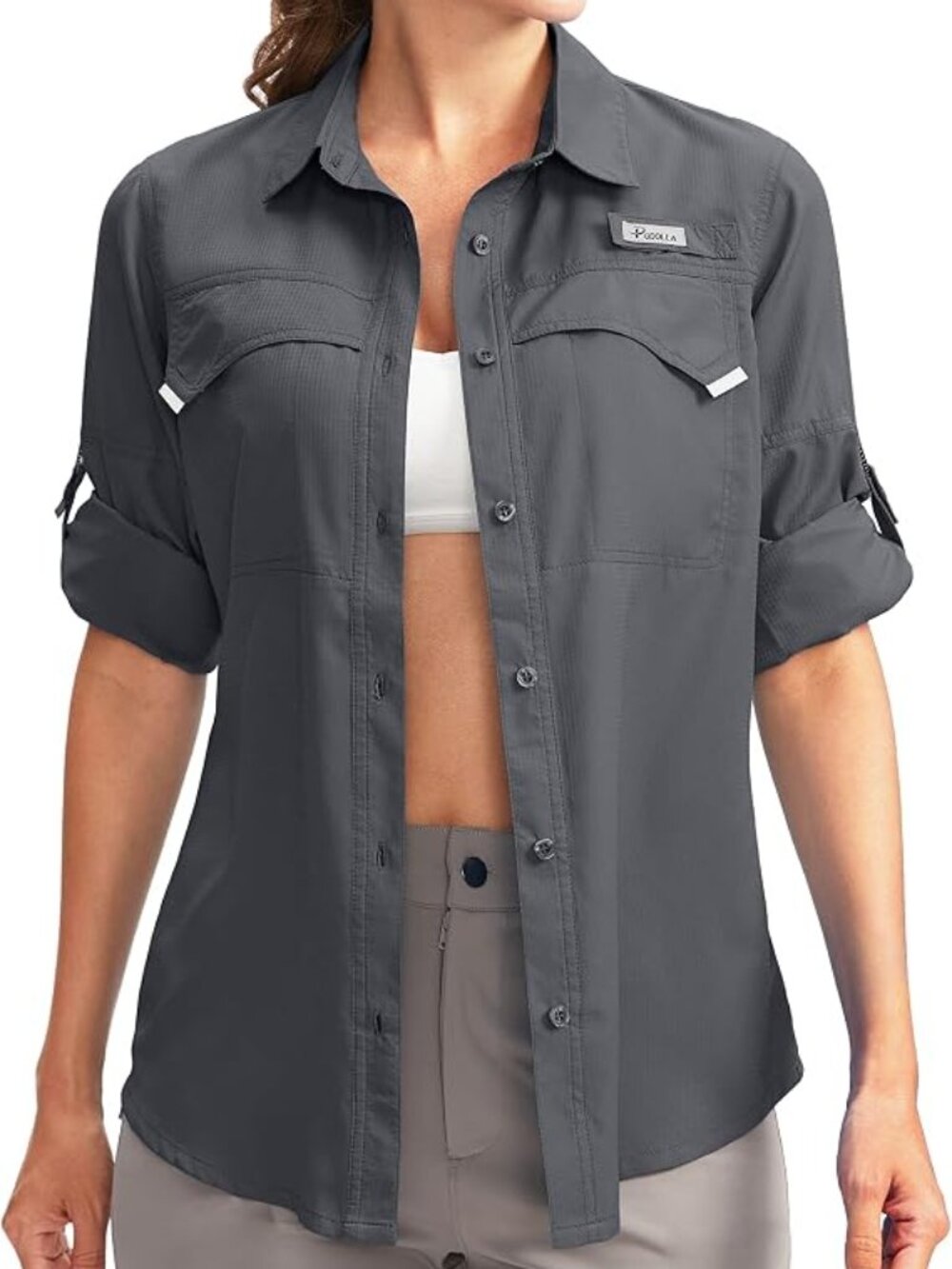 NWOT - Women's UPF 50+ Sun Protection Long Sleeve Button Down - Size X-Large